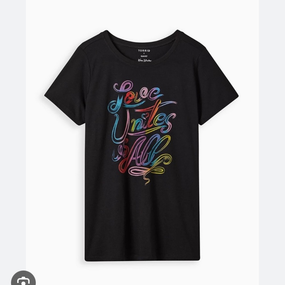 Torrid Classic Fit Crew Tee with Colorful Graphic - Picture 3 of 9